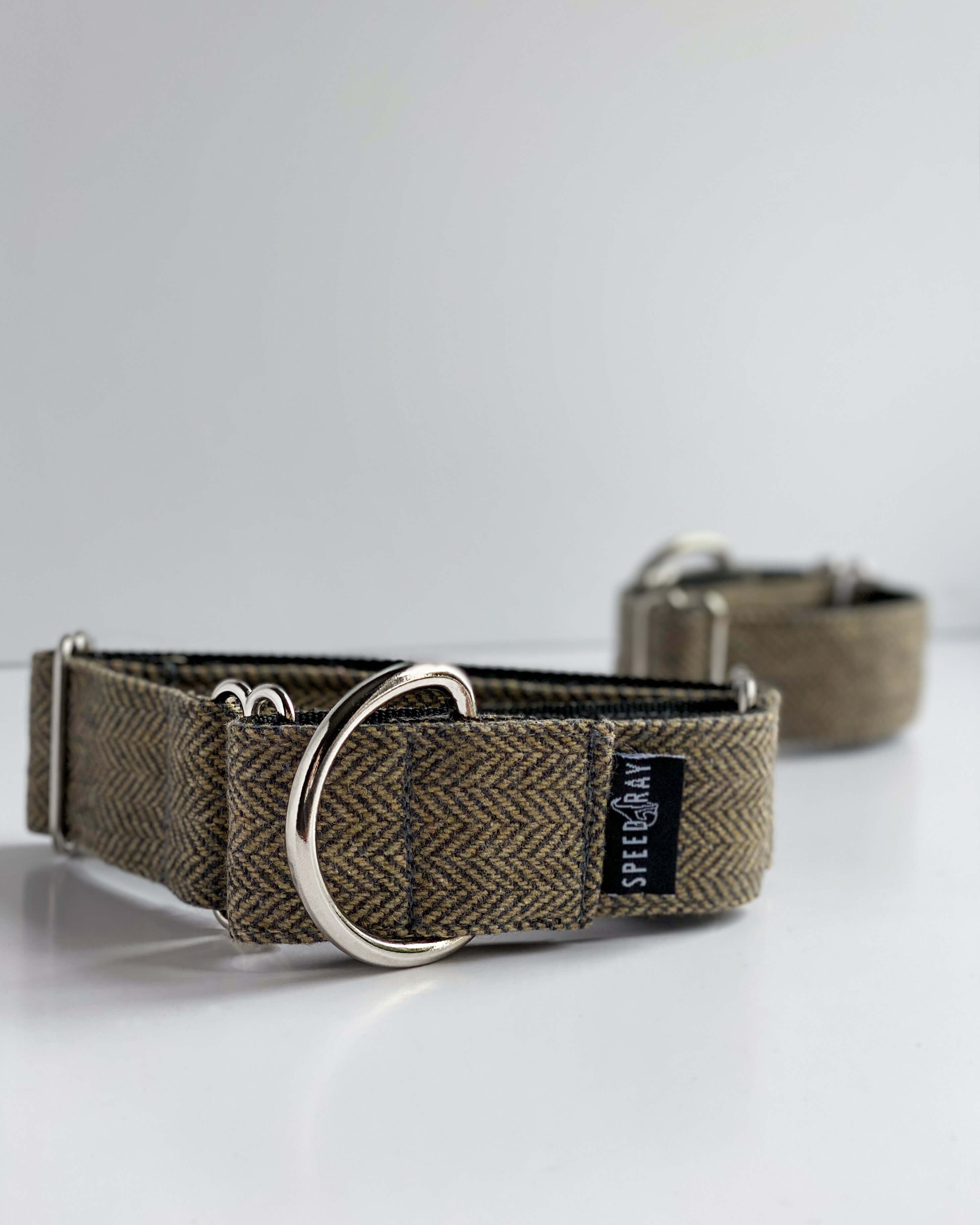 THE GEORGE Tweed Martingale Dog Collar